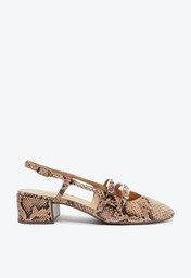 Sapatilha Animal Print Anacapri Bonéca Slingback Milena Snake