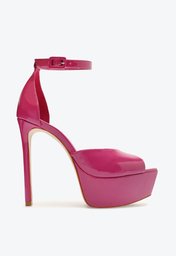 Sandália Meia Pata Rosa Schutz Taylor Verniz