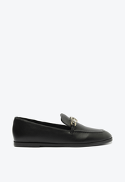 Mocassim Preto Anacapri Bridão Entrelaçado