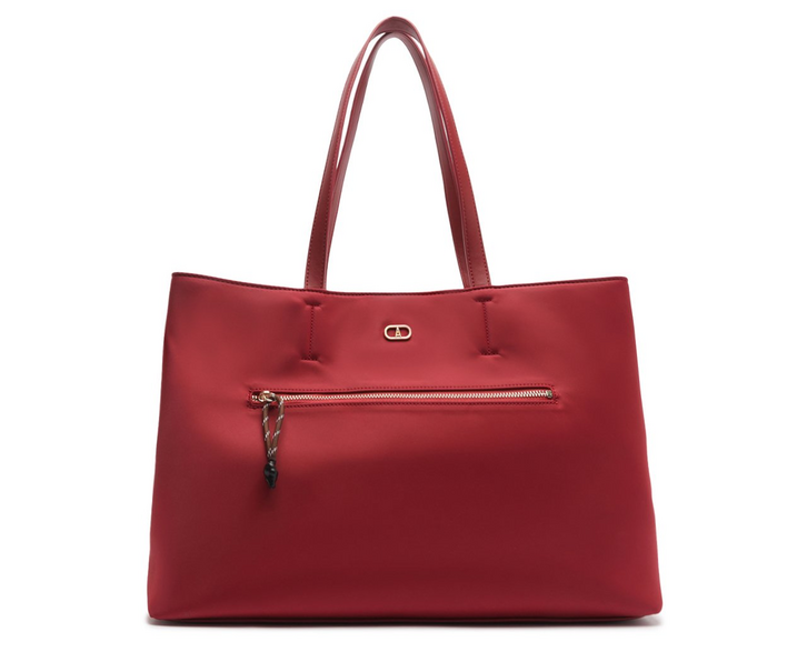 Bolsa Shopping Grande Nylon Vermelha