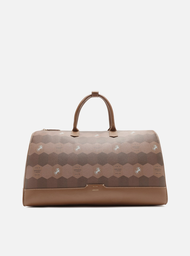 Bolsa De Viagem Marrom Arezzo Couro Estampa Grande
