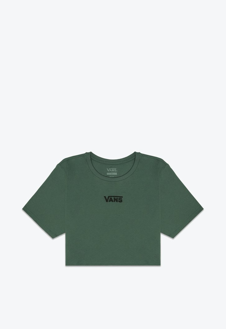 Camiseta Flying V Crew Crop SS II Dark Forest