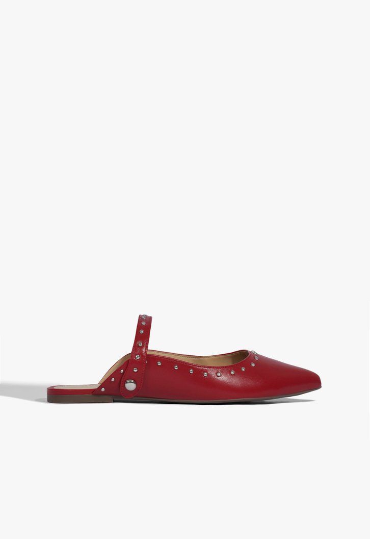 Flat Schutz New-S Girlie Studs Red
