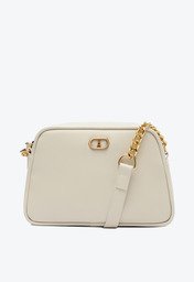 Bolsa Tiracolo Pequena Arredondada Glam Branca
