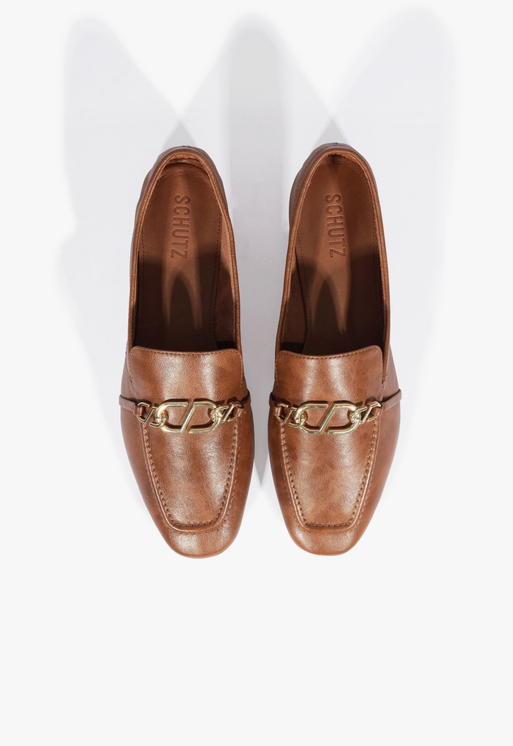 Mocassim Marrie Couro Marrom