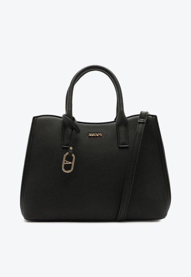 Bolsa Tote Média Floater Pingente Cápsula Preta