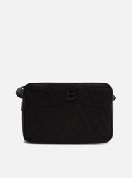 Bolsa Tiracolo Preta Nylon Eletrizzante Média