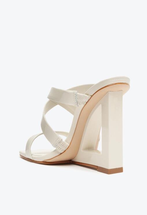 Sandália Mule Anabela Full Color Branca
