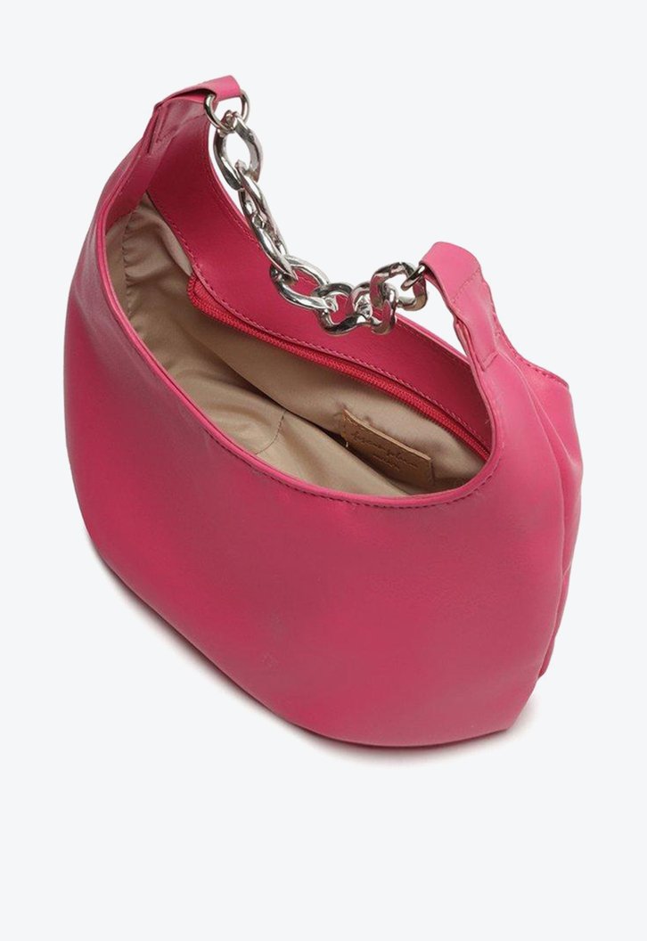 Bolsa Crossbody Rosa Anacapri Baguete Corrente Média
