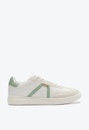 Tênis Pontilhado Lateral Branco e Verde