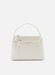 Bolsa Tote Branca Arezzo Crema Emilly Média