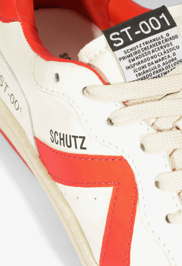 Tênis Schutz ST 001 Branco e Laranja