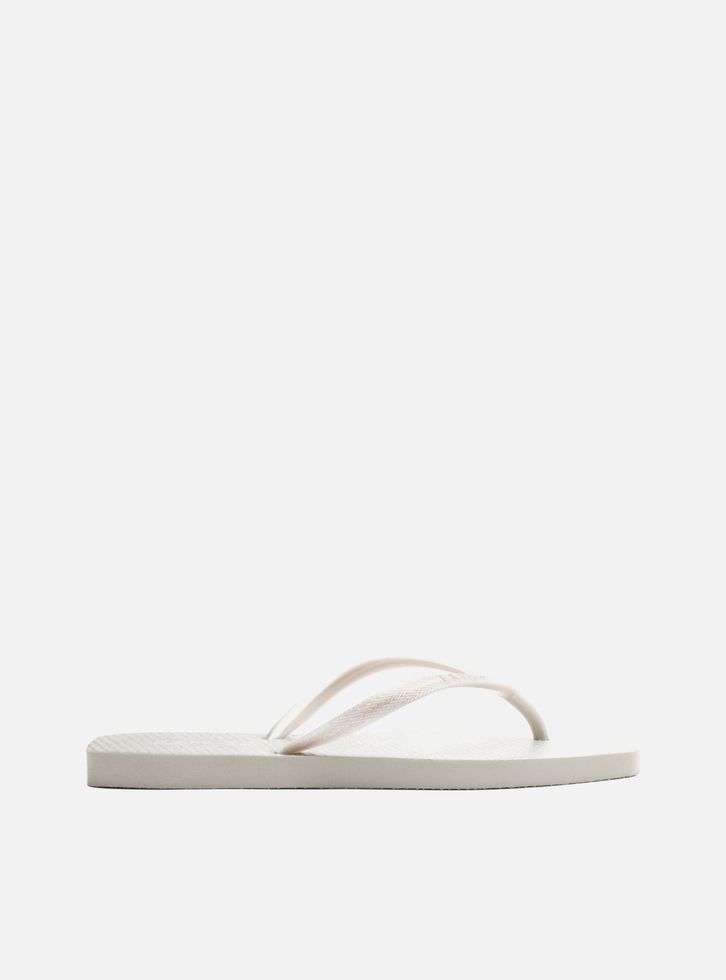 Chinelo de Dedo Prata Square Brizza