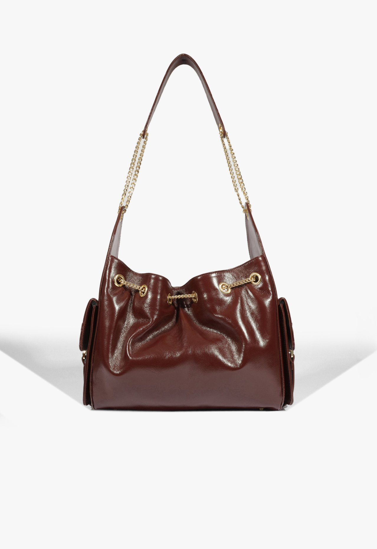 Bolsa Tiracolo Média Lilibet Couro Vinho | ZZ MALL