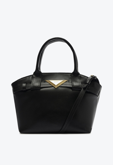 Bolsa Tote Preta Schutz Malu Couro | ZZ MALL