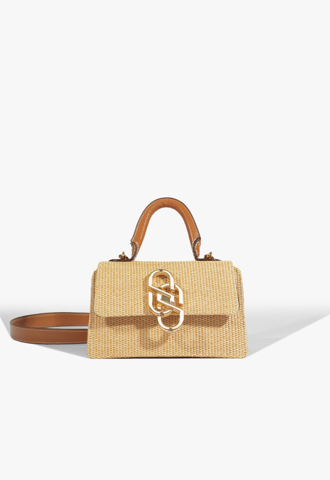 【Bb】 Bolsa Mini Satchel Soul Ráfia Natural | ZZ MALL