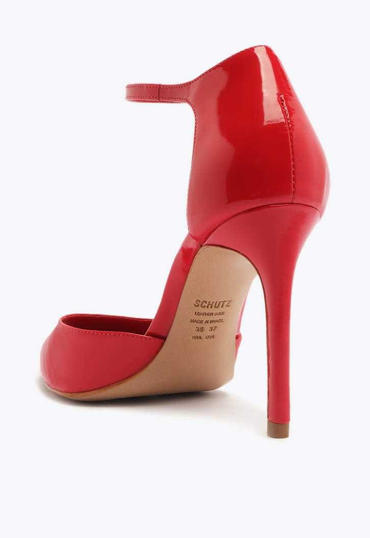 Sapato Scarpin Salto Alto Verniz Vermelho