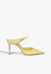 Mule Amarela Schutz Laura Couro