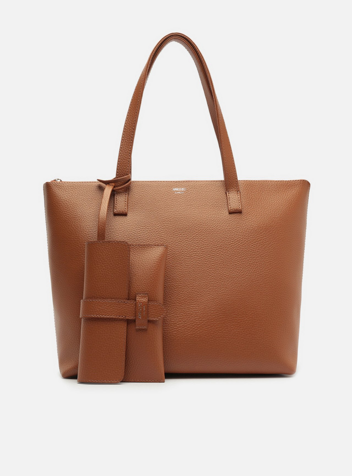 Bolsa Shopping Marrom Mercato Grande | ZZ MALL