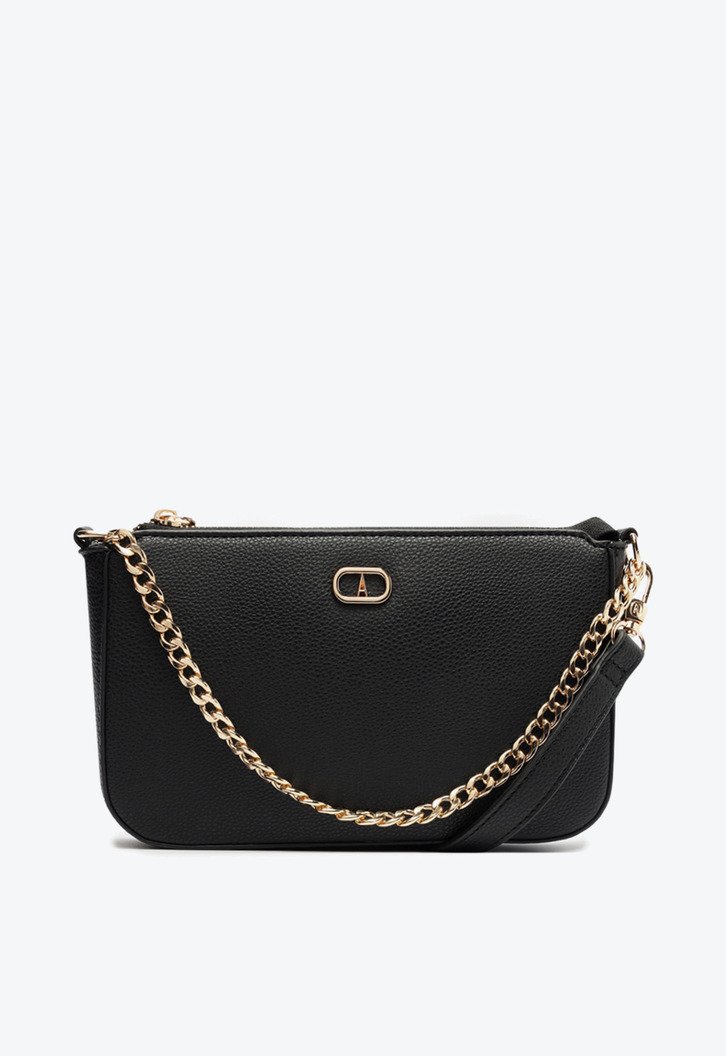 Bolsa Tiracolo Pequena Corrente Preta