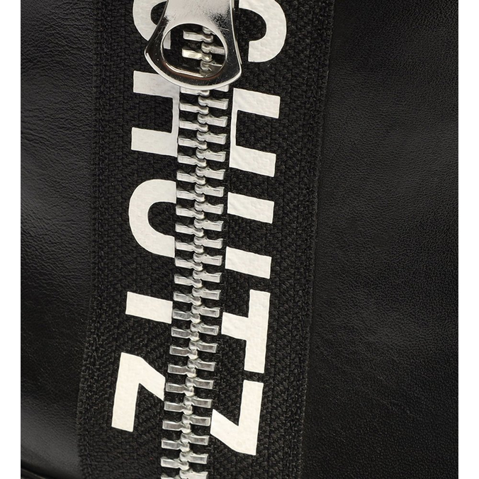 Bota Schutz Logo Couro Preta