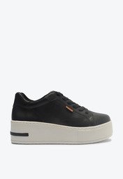 Tênis De Amarrar Plataforma Preto Anacapri