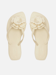 Chinelo de Dedo Branco Flor Flash Brizza