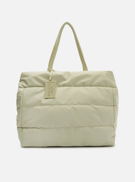 Bolsa Shopping Cinza Nylon Gigi Grande