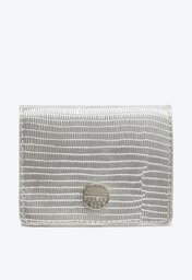 Crossbody Carteira Prata Anacapri Pequena Textura Botão Glam