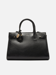 Bolsa Tote Preta Arezzo Couro Grande