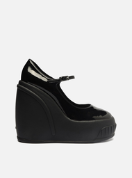 Sapato Plataforma Preto Arezzo Boneca Verniz Bold