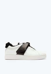 Asymmetric Clarita Sneaker Shearling Black