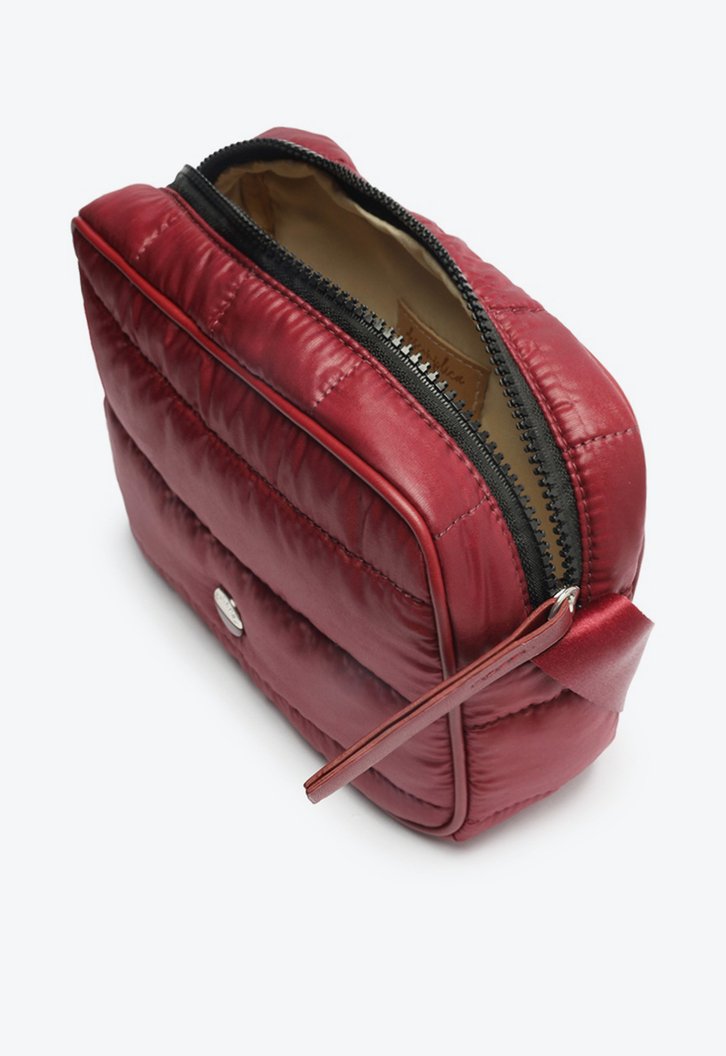 Bolsa Tiracolo Vermelha Matelassê Linear Média