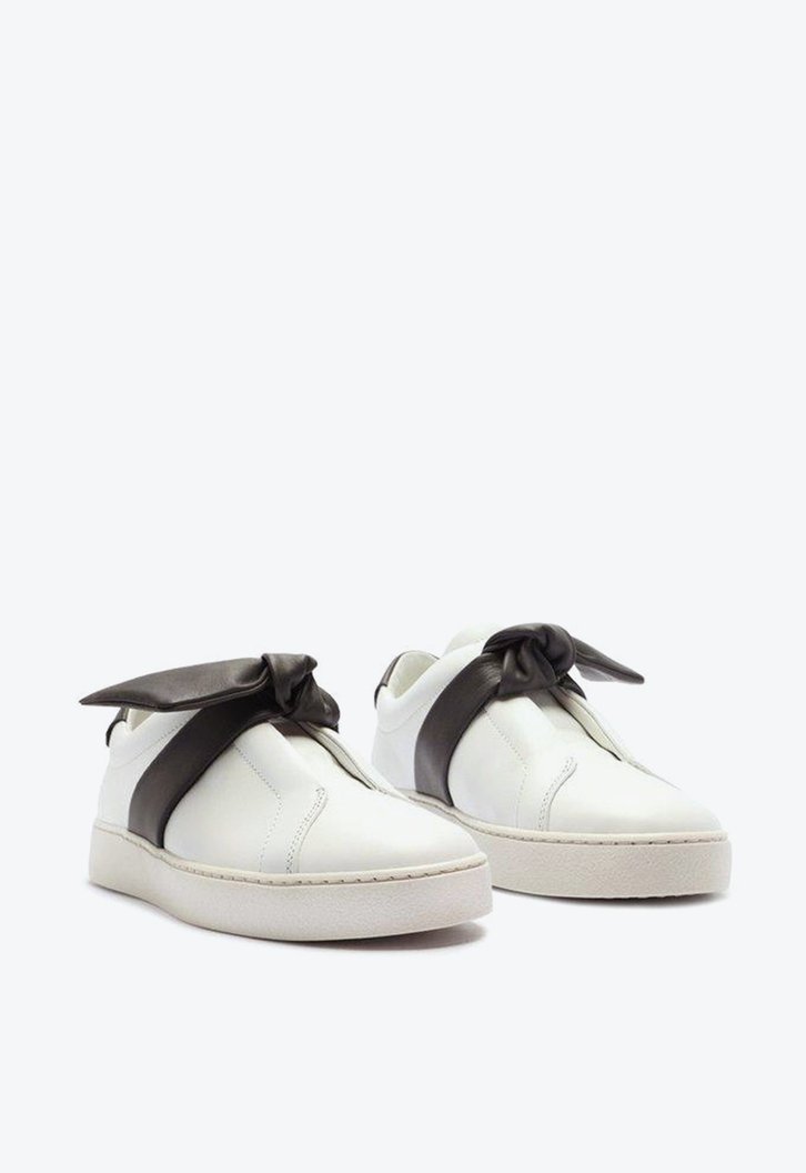 Asymmetric Clarita Sneaker Leather Ashgray