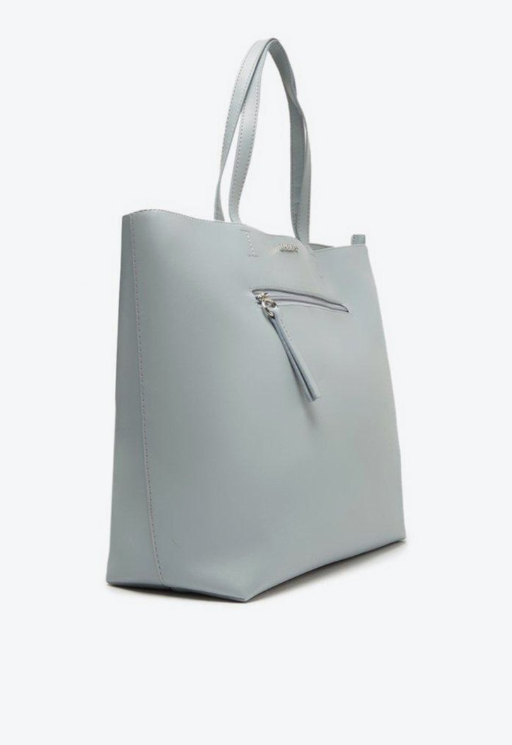 Bolsa Shopping Azul Anacapri Zíper Grande