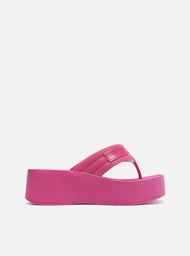 Sandália Rosa Flatform Lulu
