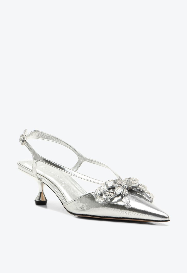 Slingback Servia Prata