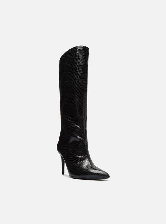 BOTA PRETA SNAKE AREZZO CANO ALTO SALTO FINO