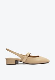 Sapato Nude Anacapri Chanel Salto Bloco Classy