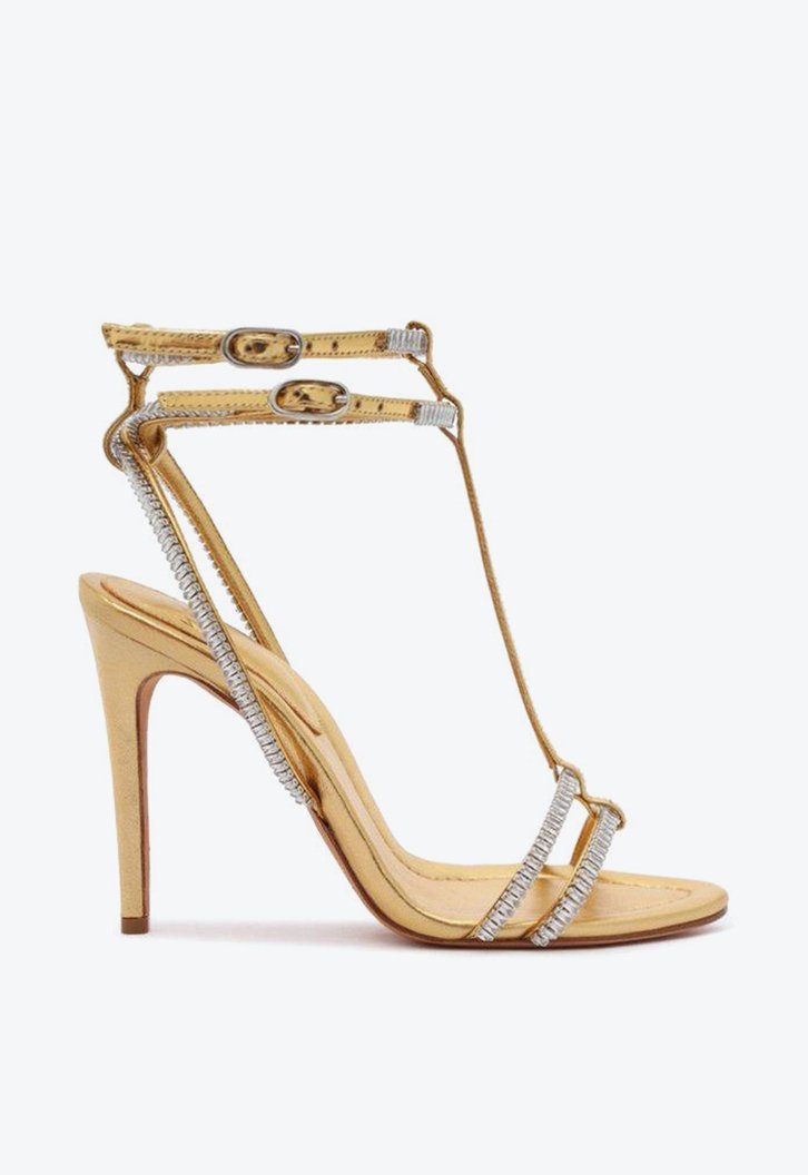 Martina Crystal Sandal 100 Oro