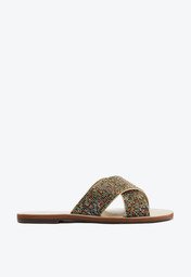 Rasteira Multicolor Anacapri Tiras Cruzadas Glam