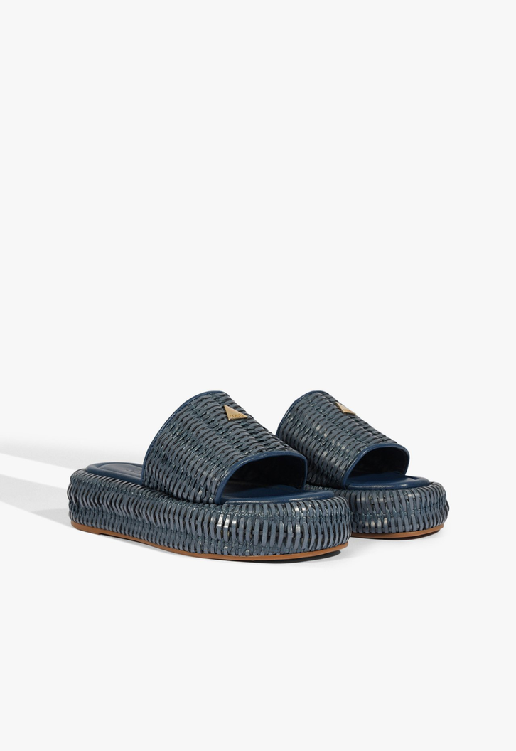 Chinelo Plataforma Azul