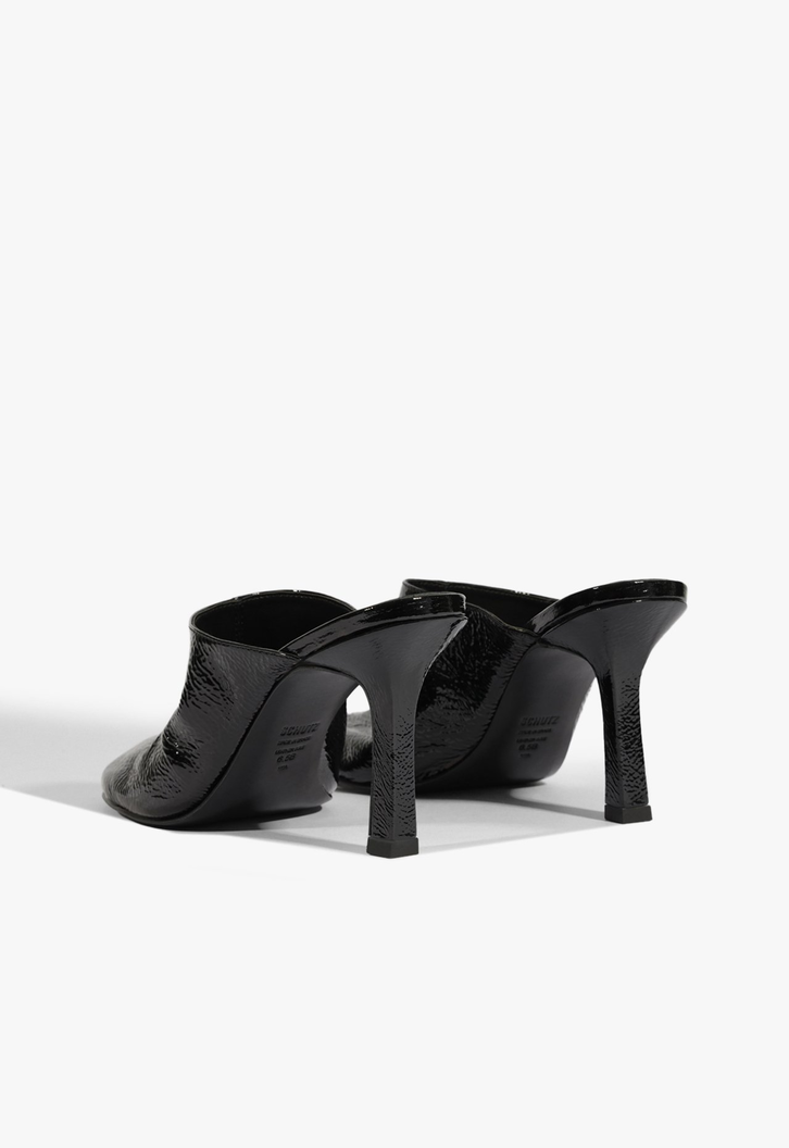 Mule Brielle Couro Preta