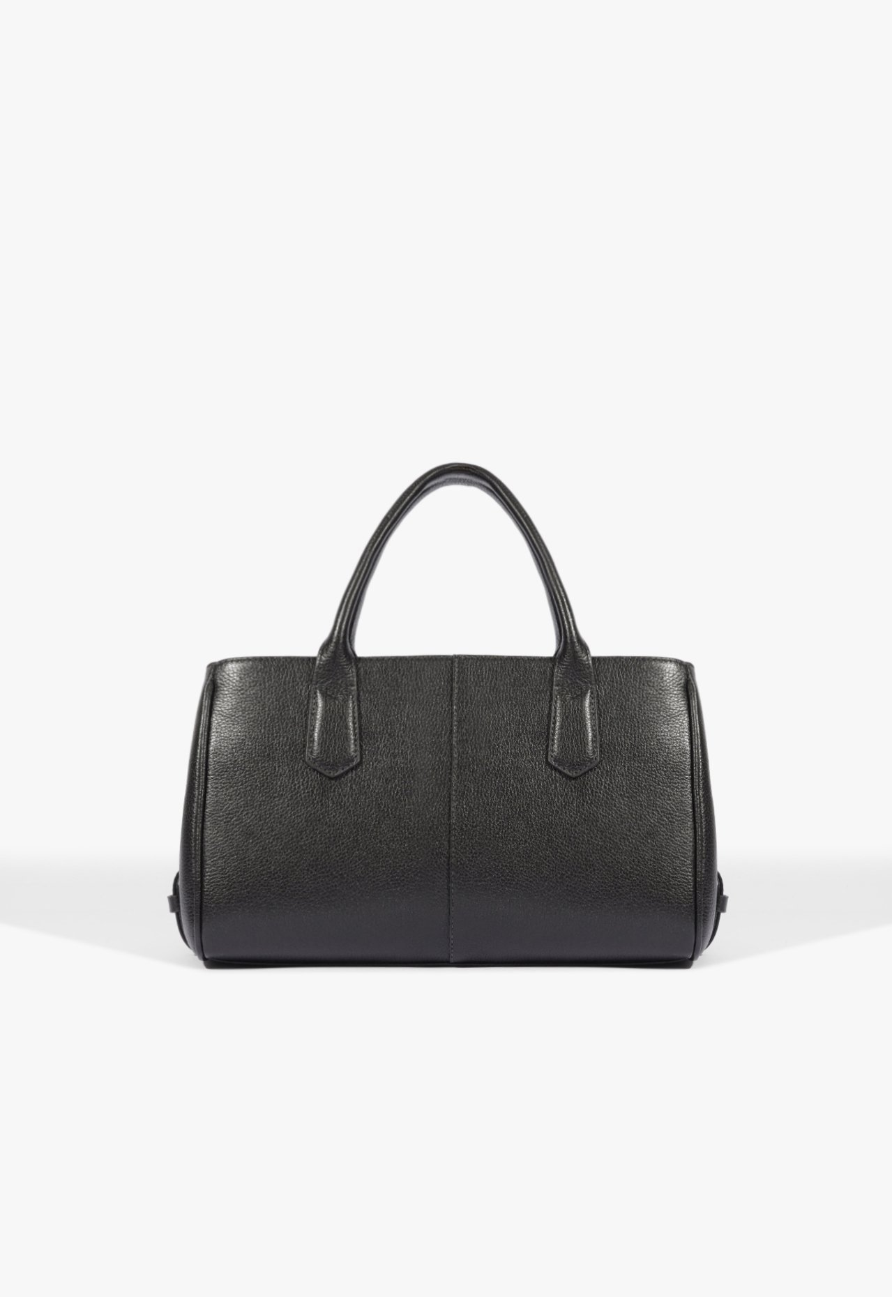 Bolsa Tote Celline Média Couro Preta | ZZ MALL