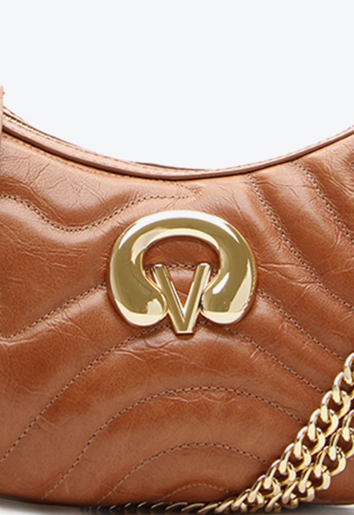 Bolsa Tiracolo Belle Pequena Marrom