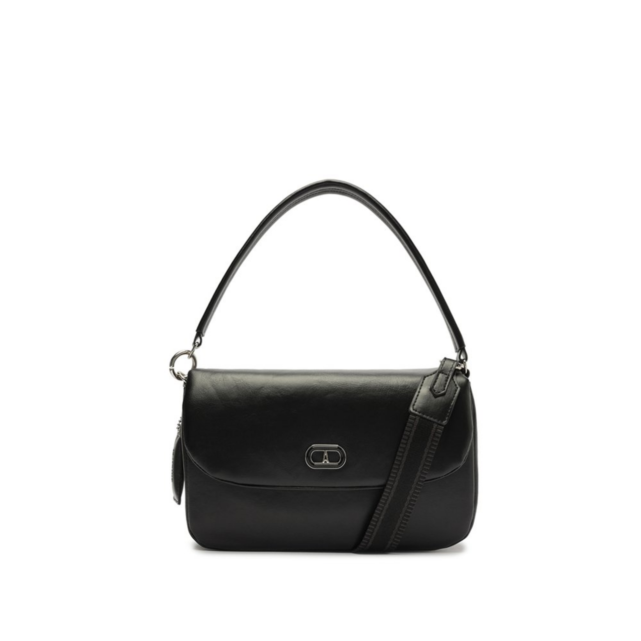 Bolsa Tiracolo Média Nina Preta | ZZ MALL