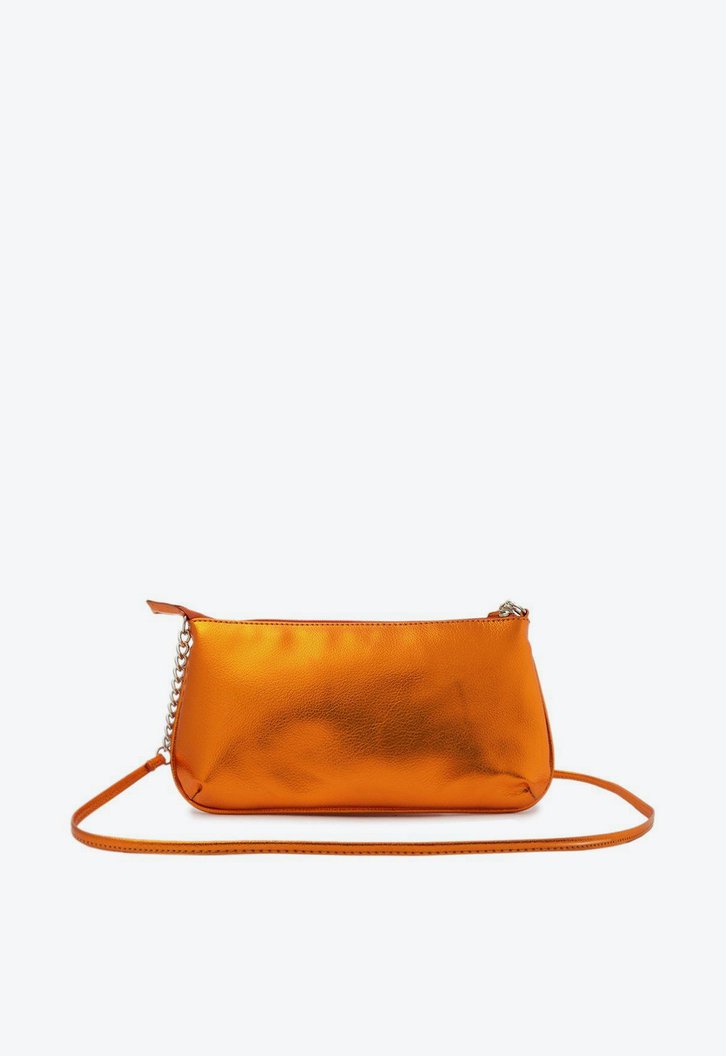 Bolsa Crossbody Laranja Metalizada Anacapri Tóquio Pequena