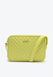 Bolsa Crossbody Verde Anacapri Média Matelassê Triangular Lemon