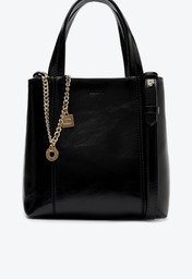 Bolsa Tote Média Madri Chaveiro Preta