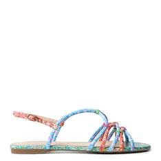 Sandália Arezzo Rasteira Multicolorida Floral